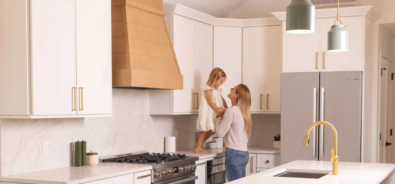 Ready to assemble kitchen cabinets - Fabuwood Allure Luna Dove modern RTA cabinets