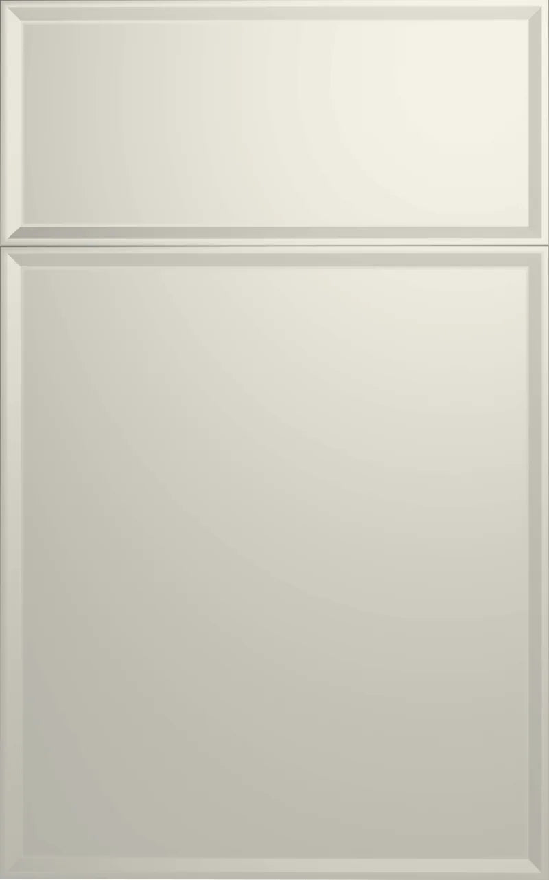 Cubitac Imperial Artisan Silk Kitchen Cabinets - Modern White Slab Door Design