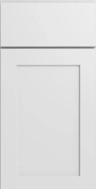 KCD Shaker Designer White Slab Cabinet Door