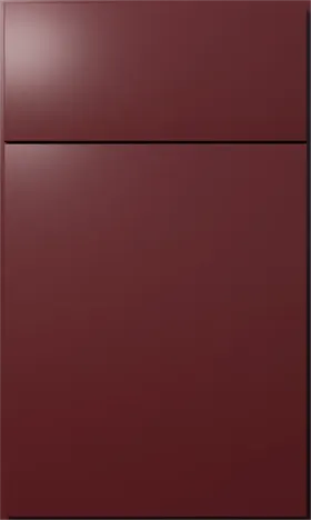 Fabuwood Luxe Cabernet Red - Red Paint Flat-Panel Cabinet Door