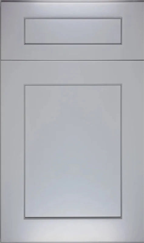 Modernform Grey Shaker cabinets with sophisticated grey painted finish and classic five-piece shaker door construction