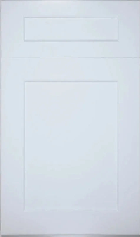 Modernform White Shaker cabinets featuring clean white finish with traditional shaker door style and recessed panel design