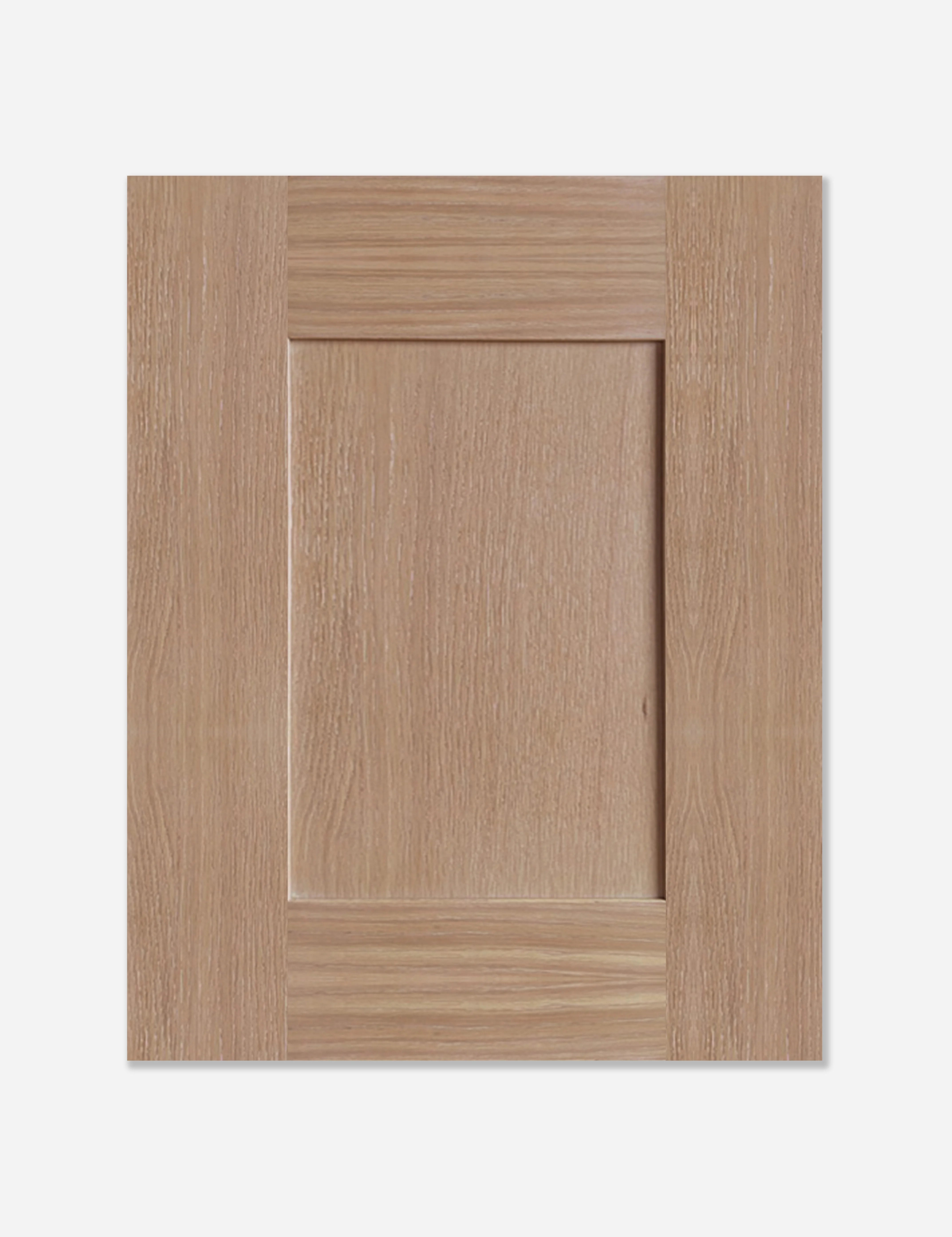 Tribeca Hudson White Rift Oak Cabinets - Contemporary white oak wood grain kitchen cabinets