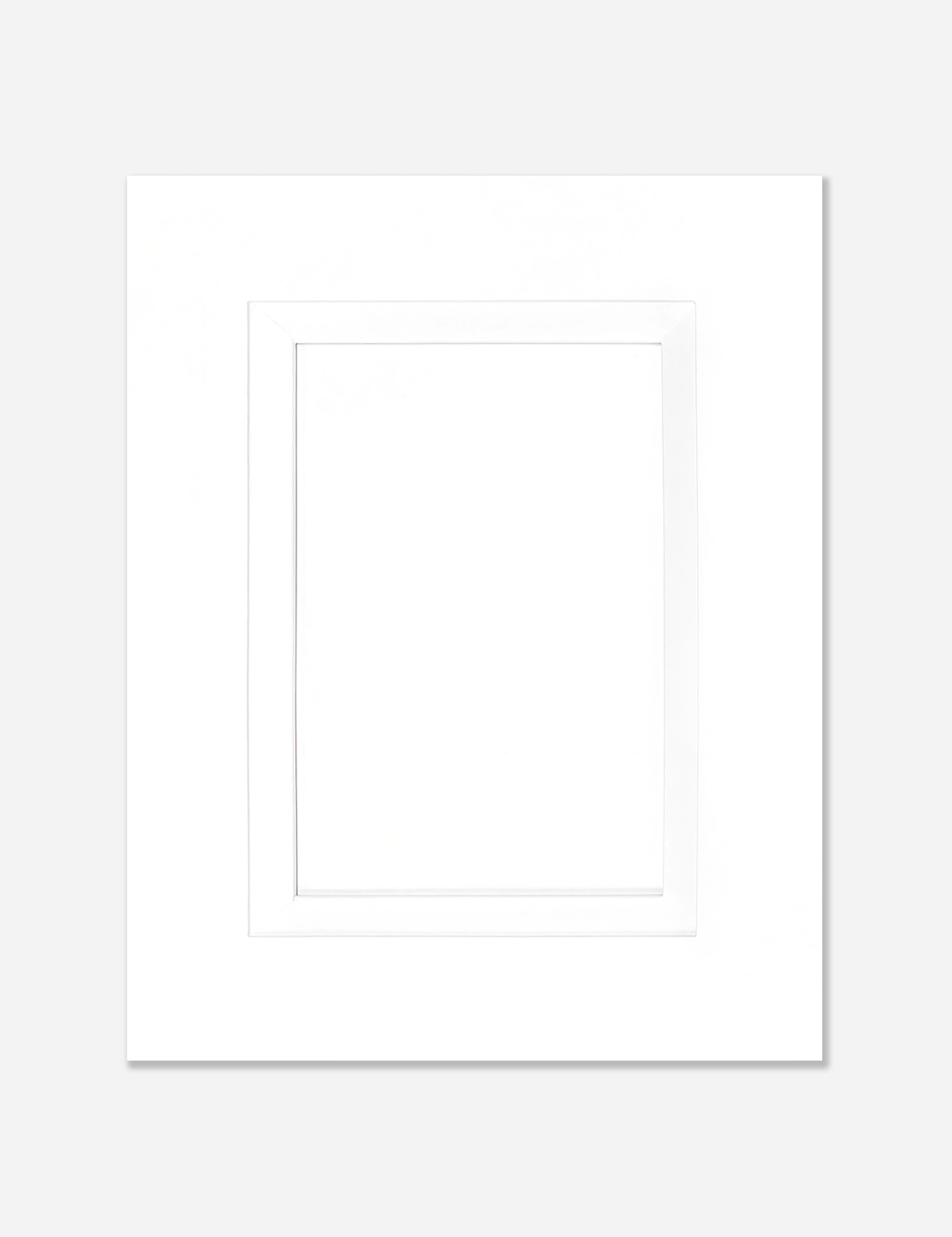 Tribeca Soho Snow White Cabinets - Contemporary white recessed panel kitchen cabinets