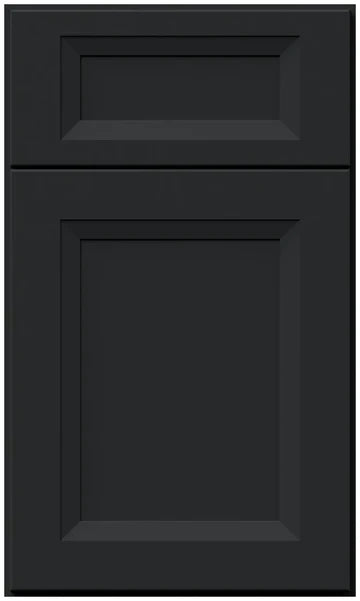 Fabuwood Allure Onyx Pitch Black Cabinets | Black Shaker