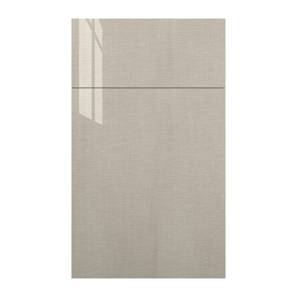 Door Sample Fabuwood Illume Catalina Textil Plata Gloss